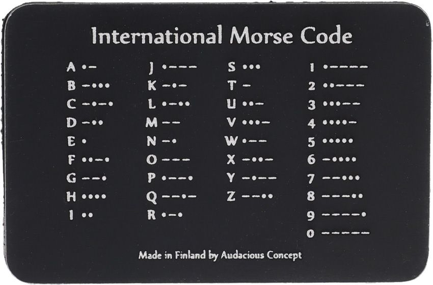 Morse Code Velcro Morale Patch - AuCon - AuCon