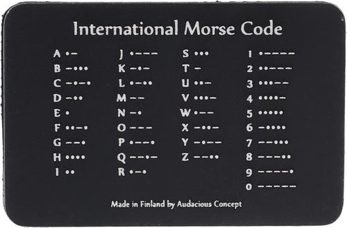 Morse Code Velcro Morale Patch - AuCon - AuCon