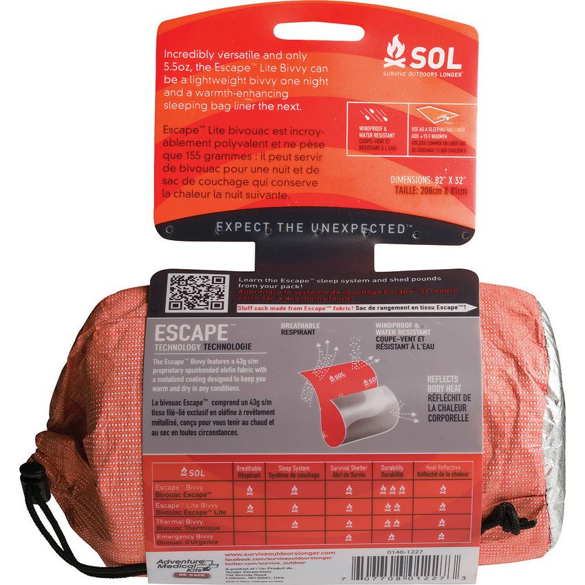 Adventure Medical Lite Bivvy Orange - Adventure Medical (image 3)