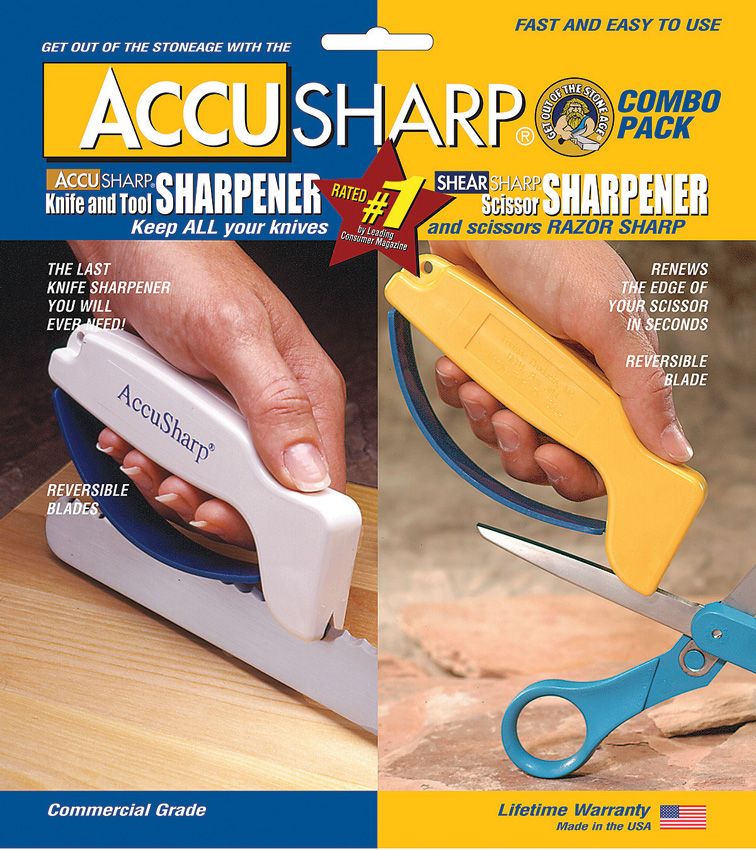 AccuSharp Knife Sharpener Outdoor White and Yellow - AccuSharp (image 2)