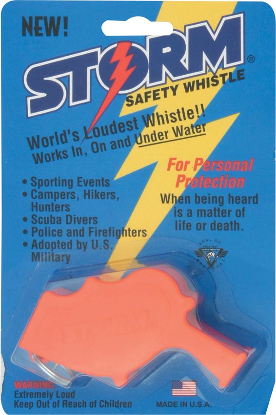 All Weather Safety Whistle Outdoor Survival Gear Orange (Safety Whi - All Weather Safety Whistle (image 2)