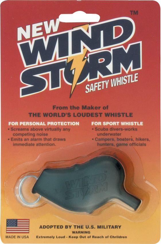 All Weather Safety Whistle Outdoor Survival Gear Black (Safety Whis (2 - All Weather Safety Whistle (image 2)