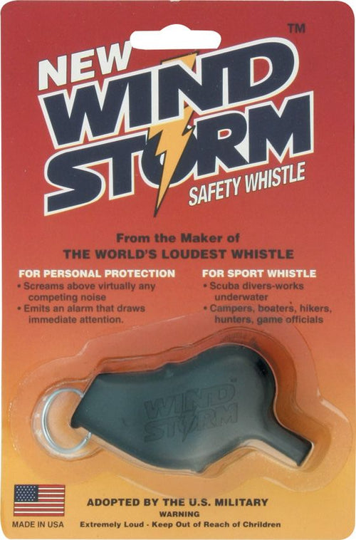 All Weather Safety Whistle Outdoor Survival Gear Black (Safety Whis (2 - All Weather Safety Whistle (image 2)