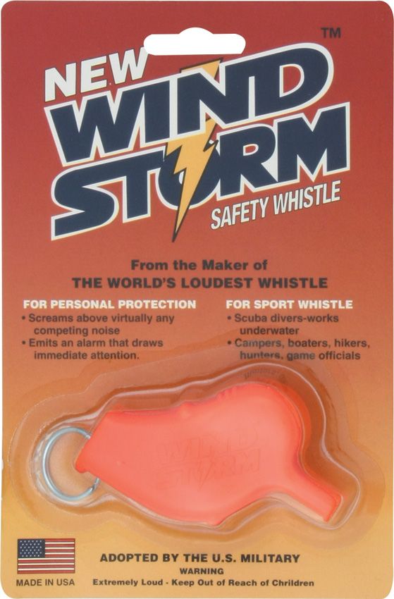 All Weather Safety Whistle Outdoor Survival Gear Orange (Safety Whi (2 - All Weather Safety Whistle (image 2)