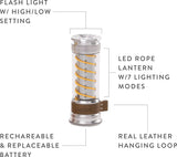 Barebones Living Rechargeable Hanging Lantern - Barebones Living (image 3)