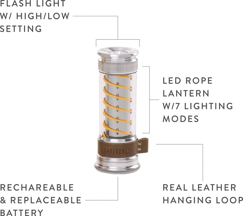 Barebones Living Rechargeable Hanging Lantern - Barebones Living (image 3)