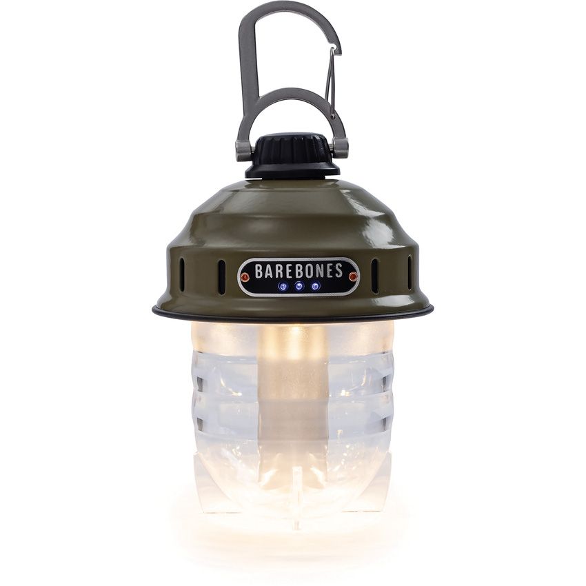 Barebones Living Rechargeable Hanging Lantern 220 Lumens OD Green - Barebones Living (image 2)