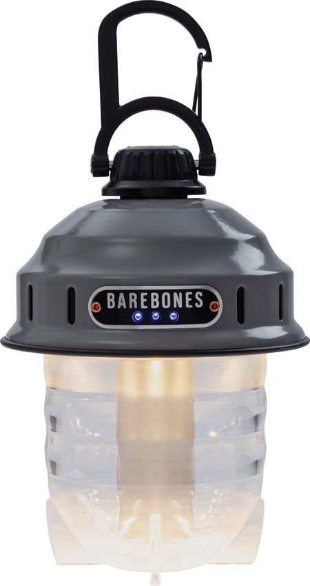 Rechargeable Hanging Lantern 220 Lumens - Barebones Living Gray Gray - Barebones Living