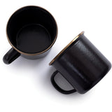 Barebones Living Enamel Cups Charcoal - Barebones Living (image 2)