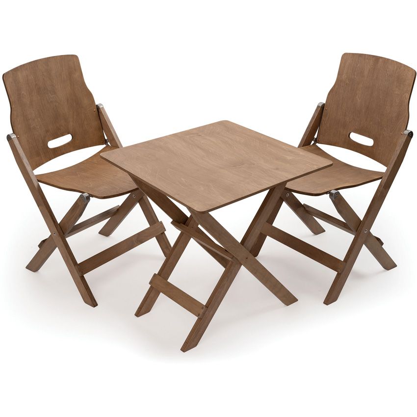 Barebones Living Folding Table Stained Birch - Barebones Living (image 3)