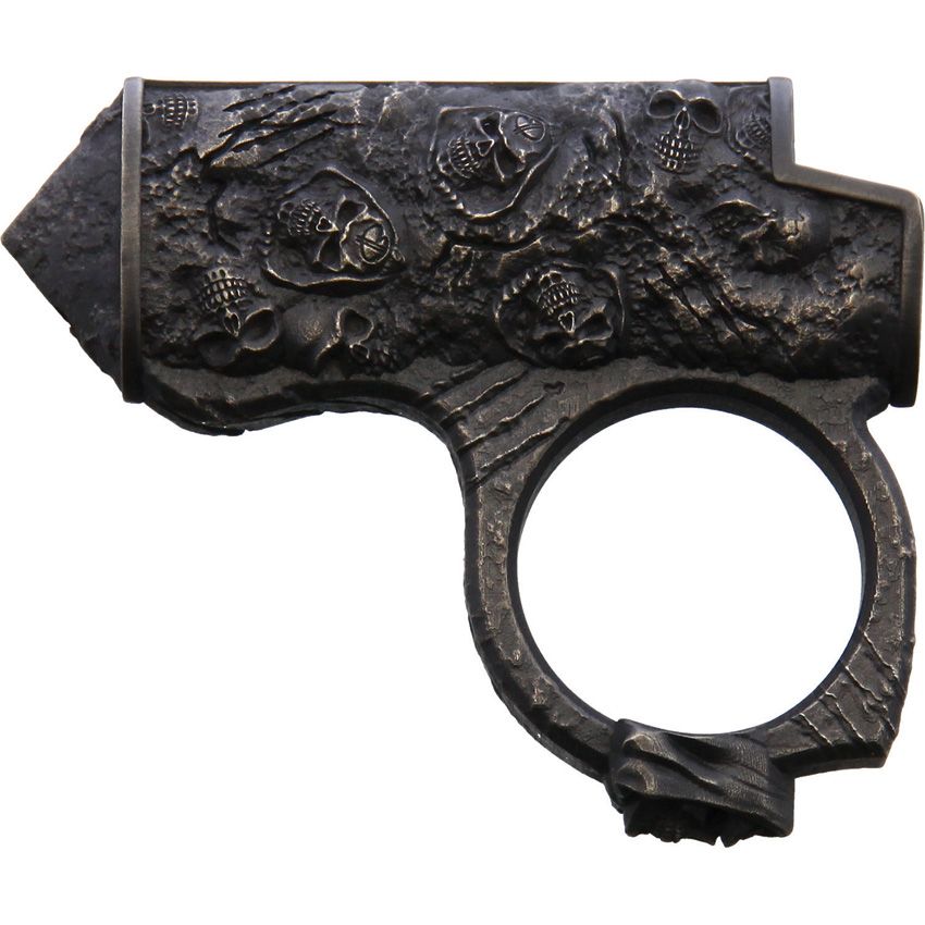Bastinelli Creations Skull Bronze Lighter Case for Mini Bic Bastinelli - Bastinelli Creations (image 2)