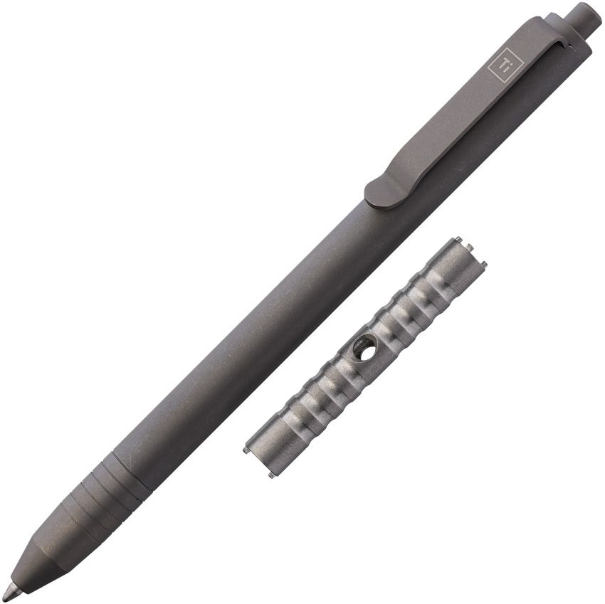 Titanium EDC Pen Stonewash Finish - Big Idea Design Stonewash Stonewash - Big Idea Design