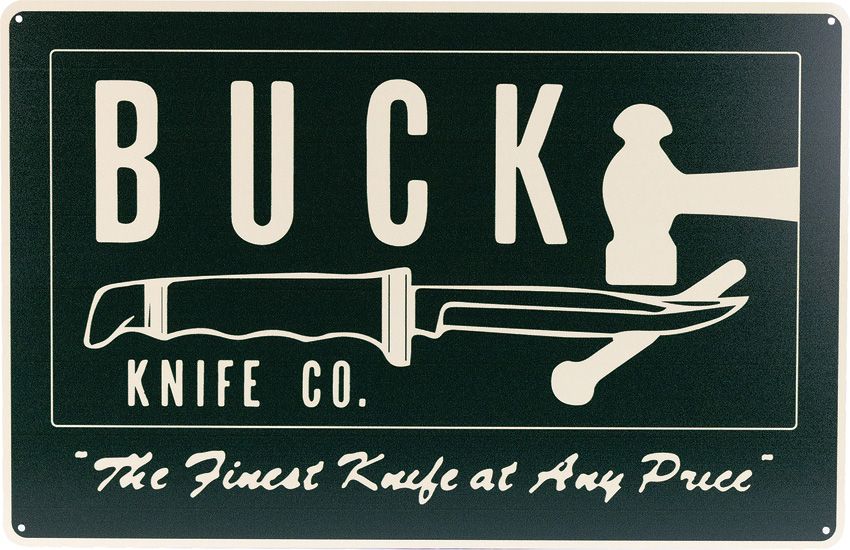 Nostalgic Embossed Tin Wall Sign - Buck - Buck