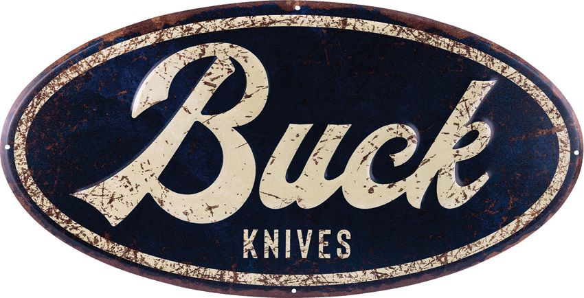 Nostalgic Embossed Tin Wall Sign - Buck - Buck
