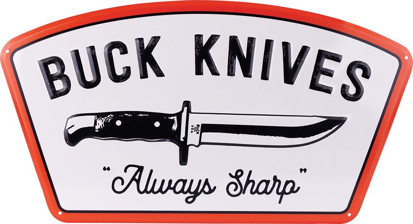 Nostalgic Embossed Tin Wall Sign - Buck - Buck