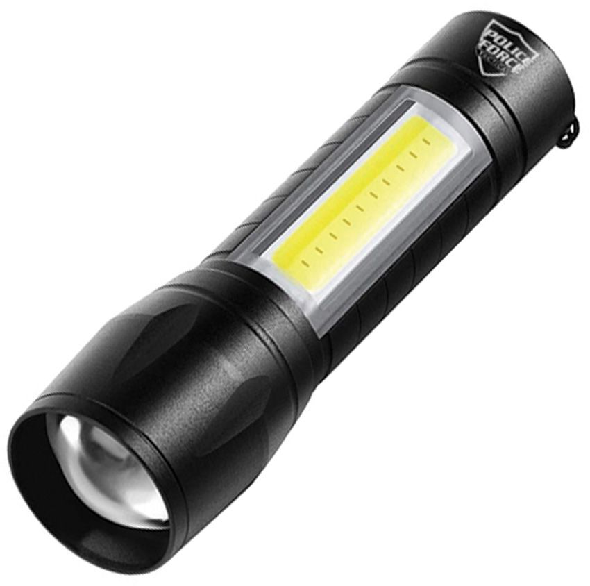 Rechargeable LED Torch 225 Lumens - Police Force Tactical - Police Force Tactical