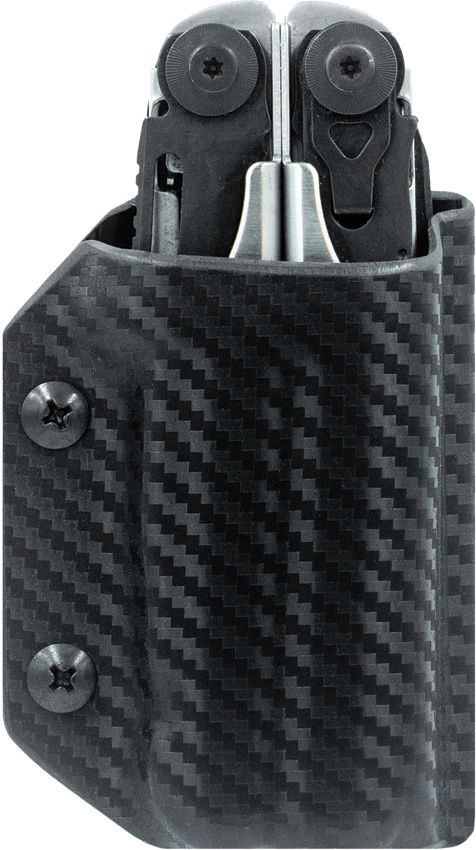 Custom Kydex Knife Sheath - Clip & Carry Black Black - Clip & Carry