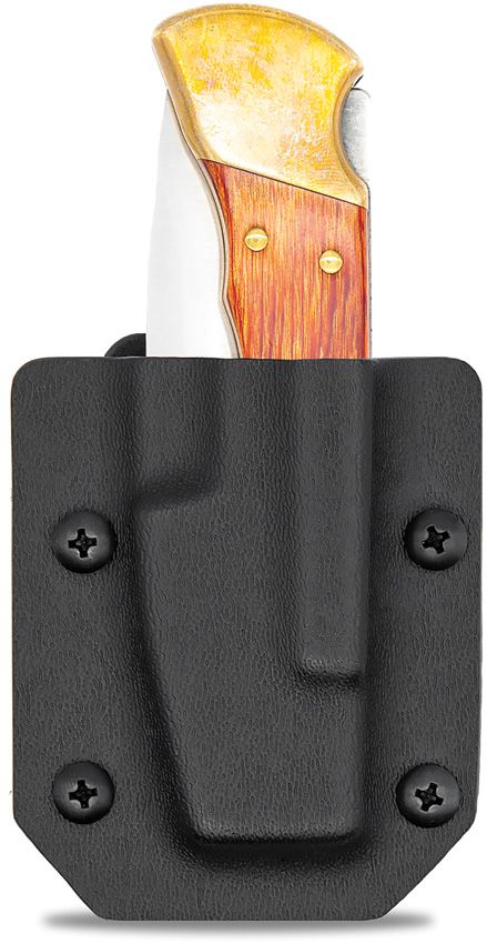 Custom Kydex Knife Sheath - Clip & Carry Black Black - Clip & Carry