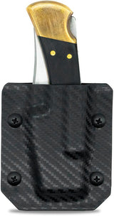 Custom Kydex Knife Sheath - Clip & Carry Black Black - Clip & Carry
