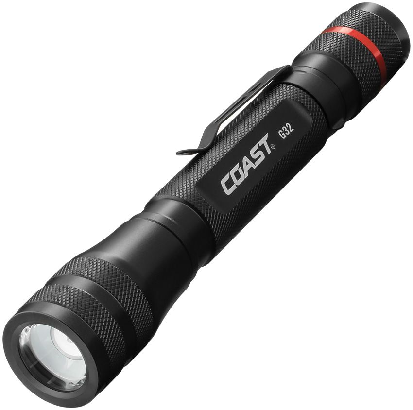 Rechargeable LED Torch 370 Lumens - Coast Black Black - Coast