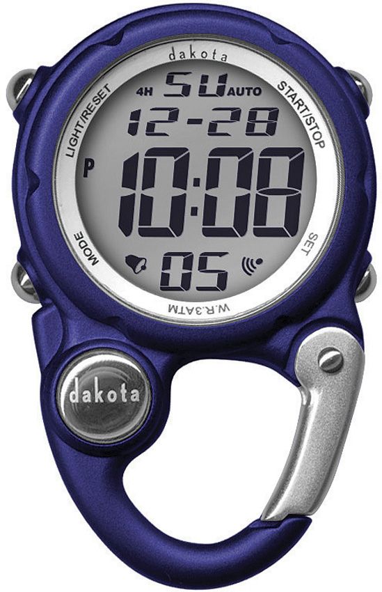 Clip-On Digital Watch Carabiner - Dakota Dark Blue Dark Blue - Dakota