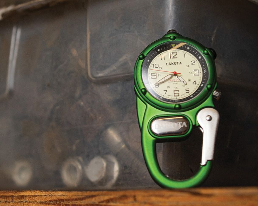 Dakota Clip-On Digital Watch Carabiner Green - Dakota (image 4)