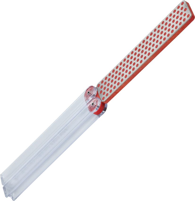 Arkansas Whetstone Knife Sharpener - DMT Red / Clear Red / Clear - DMT