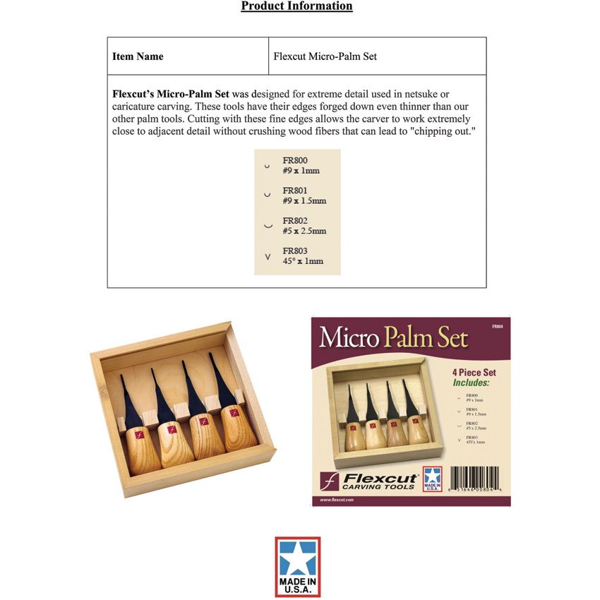 Flexcut Palm Wood Carving Tool Set - Flexcut (image 3)