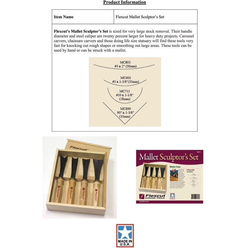 Flexcut Sculptor Set Wood - Flexcut (image 3)