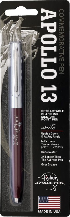 Portable Retractable Fish Ruler - Fisher Space Pen Burgundy/Chrome Burgundy/Chrome - Fisher Space Pen