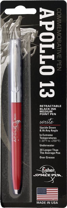 Portable Retractable Fish Ruler - Fisher Space Pen Red/Chrome Red/Chrome - Fisher Space Pen