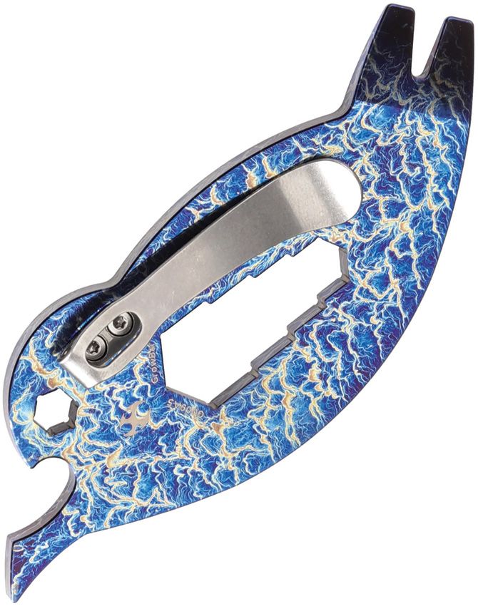 Multi-Function Outdoor Tool - Kansept Knives Anodized Titanium (Lightning Strike) - Kansept Knives