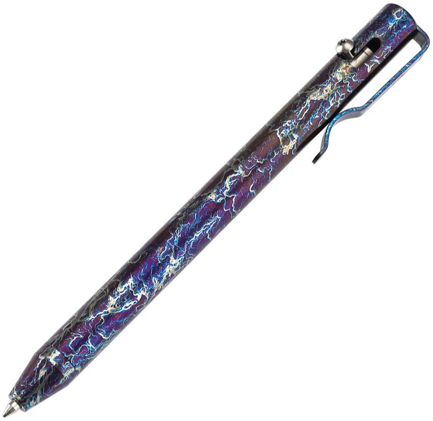 Titanium EDC Pen Titanium - Kansept Knives Lightning strike Lightning strike - Kansept Knives