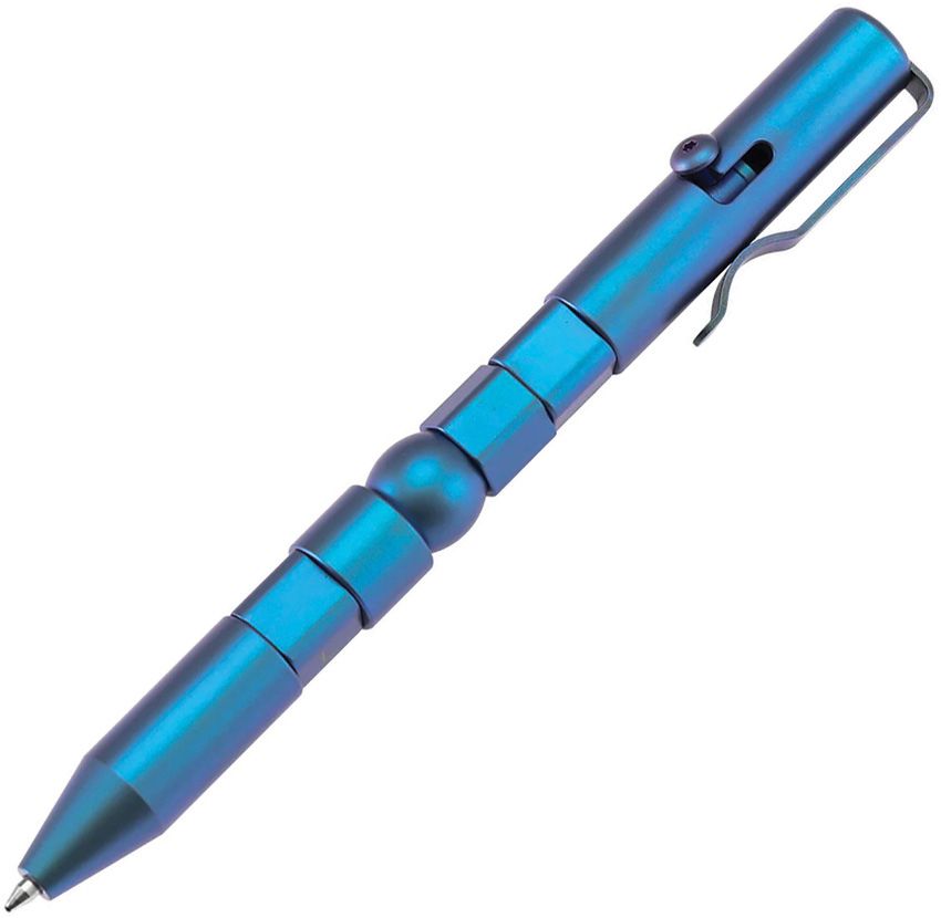 Titanium EDC Pen Blue Anodized - Kansept Knives Blue Blue - Kansept Knives