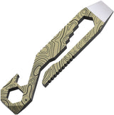 Multi-Function Outdoor Tool - Griffin Pocket Tool Topographic - Griffin Pocket Tool