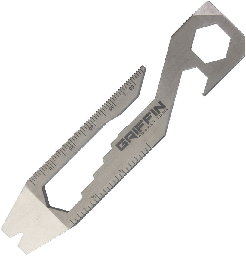 Multi-Function Outdoor Tool - Griffin Pocket Tool Stainless - Griffin Pocket Tool