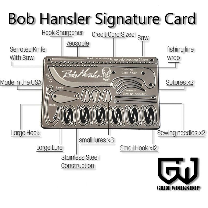 Grim Workshop Survival Card Stainless/Satin - Grim Workshop (image 2)