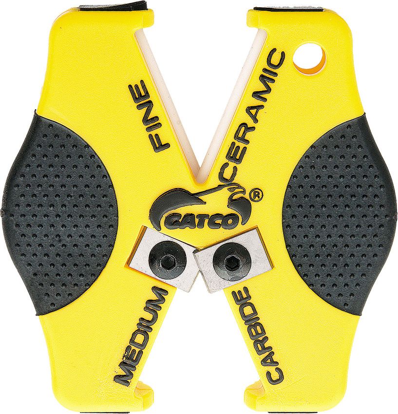 Wedge Multi-Sharpener Carbide & Ceramic - Gatco Yellow Yellow - Gatco