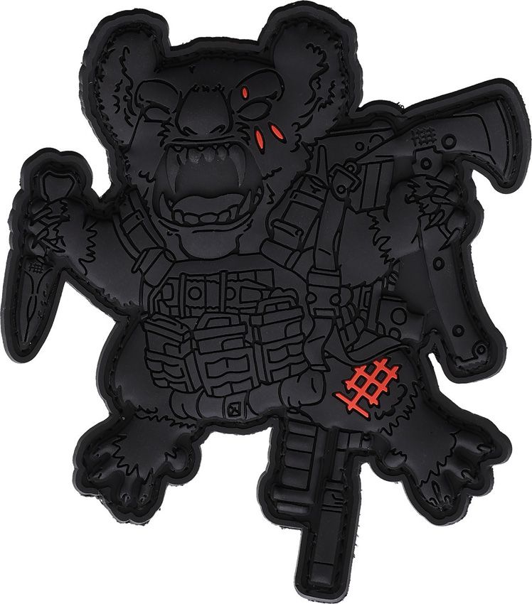 Tactical Morale Patch Velcro - Halfbreed Blades Black Black - Halfbreed Blades