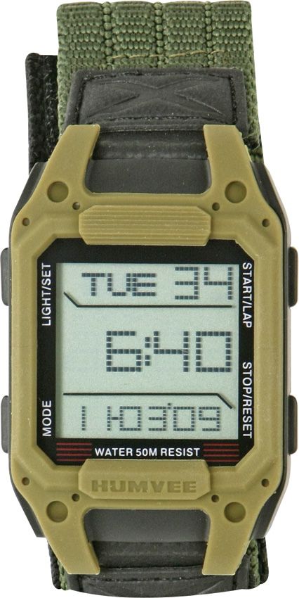Digital Backpacker Watch Water Resistant - Humvee OD Green OD Green - Humvee