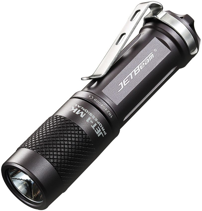 LED Torch 480 Lumens - JETBeam Black Black - JETBeam