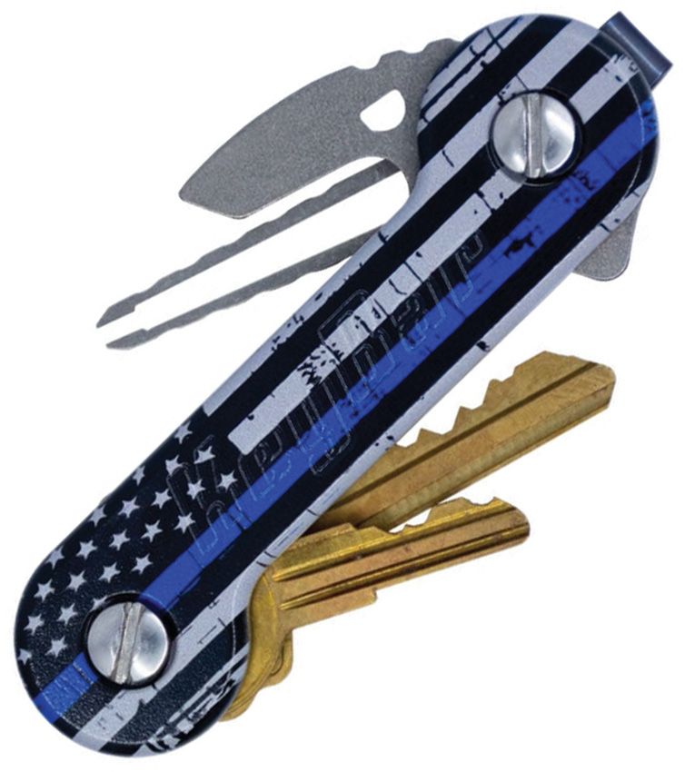 KeyBar Outdoor Accessory - KeyBar Thin Blue Line UV Thin Blue Line UV - KeyBar