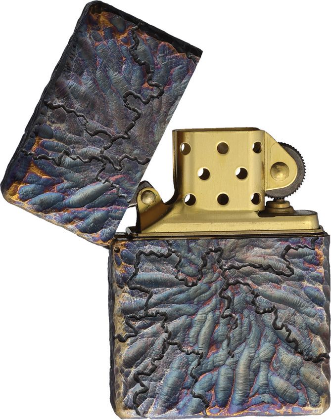 Decorative Lighter - Ketuo Cracked Earth and fire finish Cracked Earth and fire finish - Ketuo