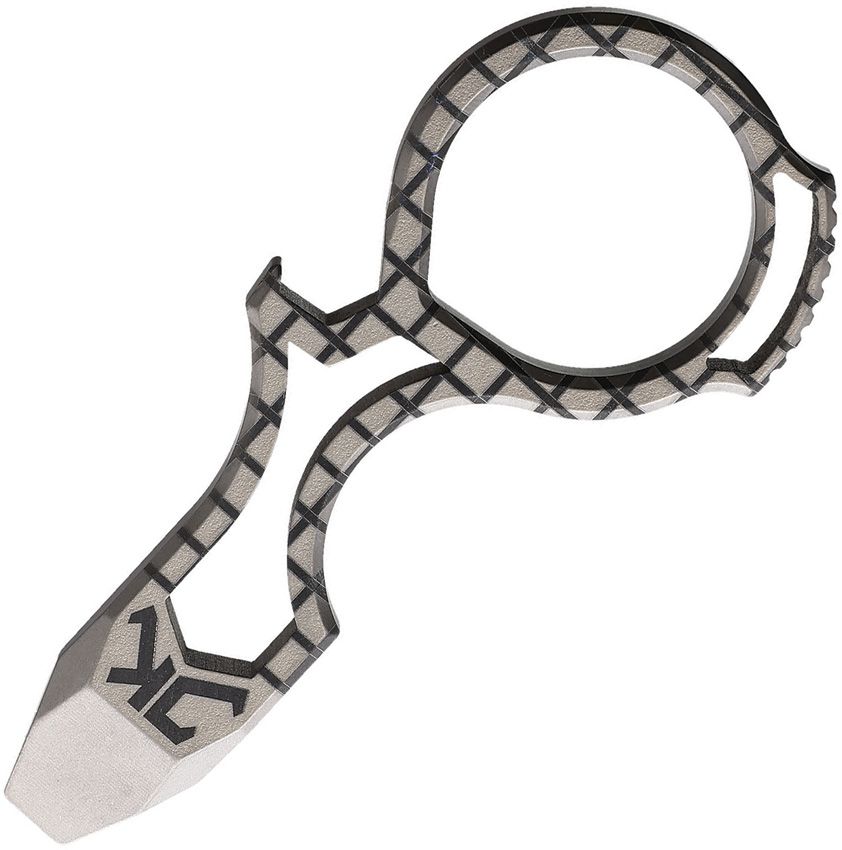 Multi-Function Outdoor Tool - Kizer Cutlery Striped titanium - Kizer Cutlery