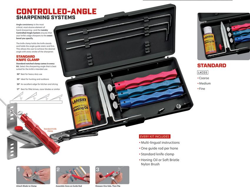 Lansky Wedge Multi-Sharpener Carbide & Ceramic (System (LS1)) - Lansky (image 3)