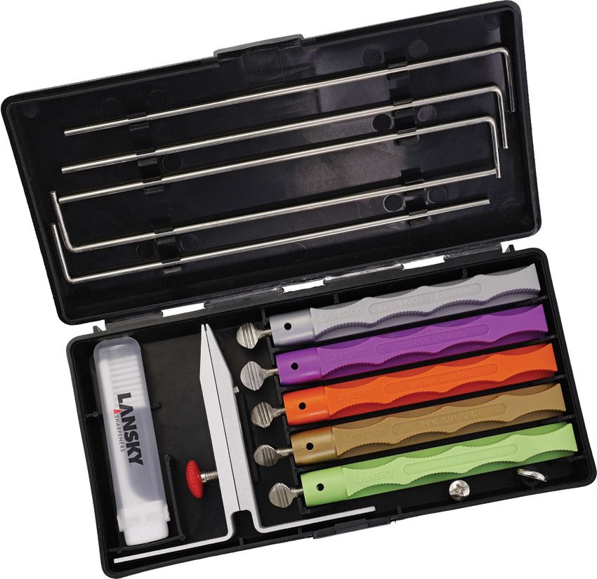 Diamond Multi-Sharpener with Leather Strop - Lansky Multicolor Multicolor - Lansky