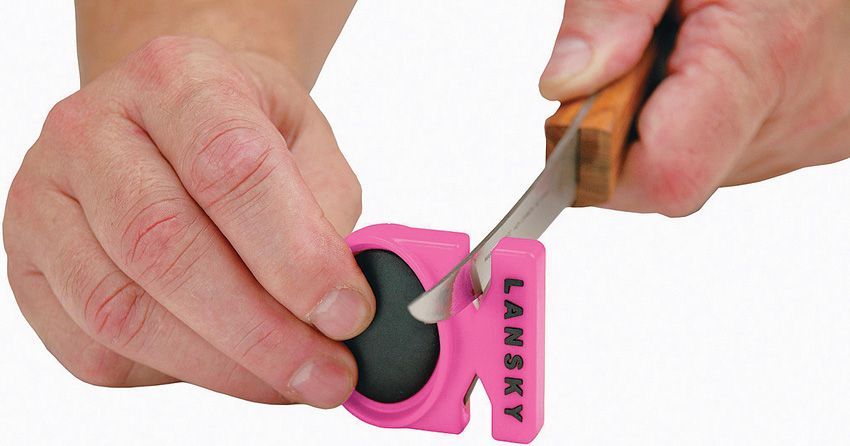 Lansky Wedge Multi-Sharpener Carbide & Ceramic Pink - Lansky (image 2)