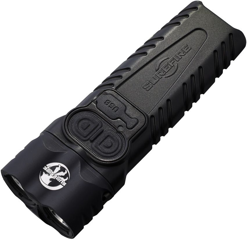 Rechargeable LED Torch 1500 Lumens - Microtech Black Black - Microtech