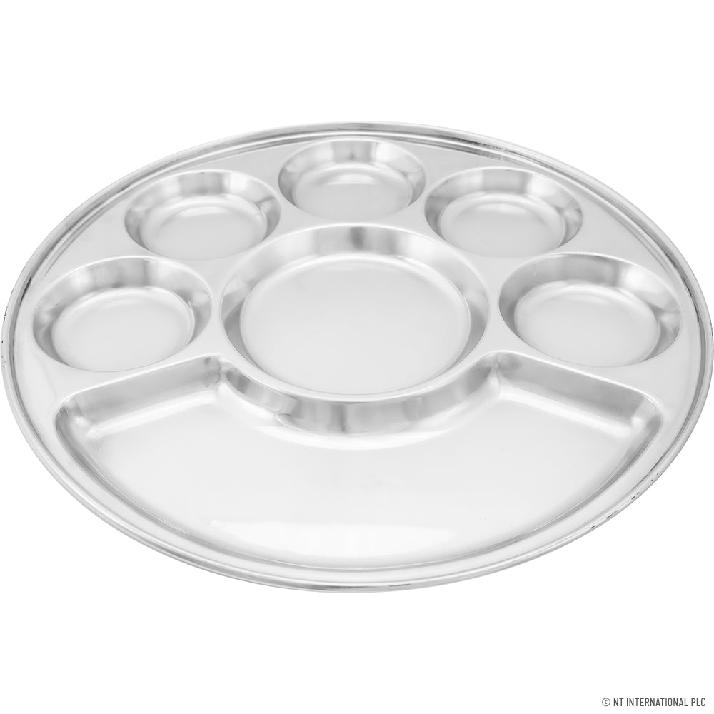 7 Compartment round thali37cm Vinod