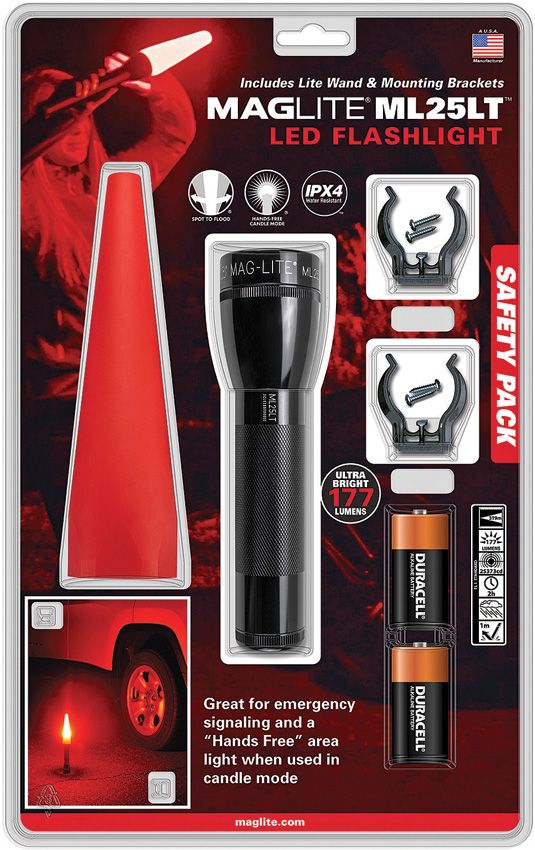 LED Torch 177 Lumens - Mag-Lite Black Black - Mag-Lite